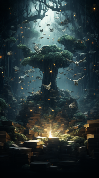 duracell_hase_Design_a_surreal_depiction_of_a_forest_made_of_fl_71676c46-5c40-47a4-bea3-454edcf8b4d3